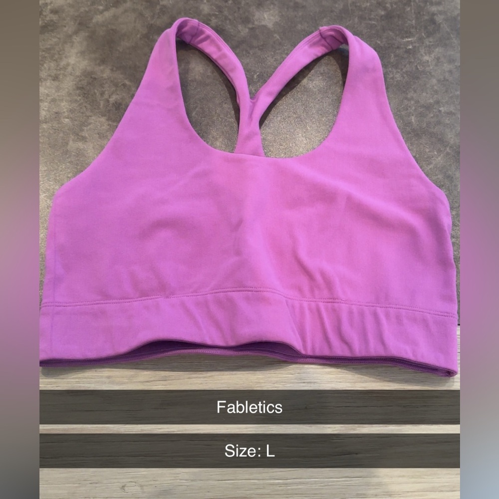 Fabletics sports bra: Size L